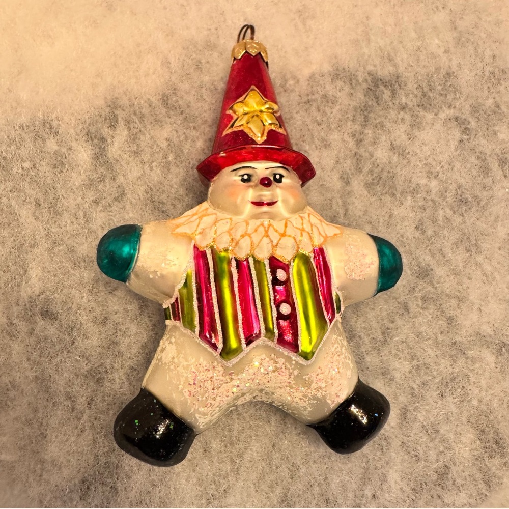 Christopher Radko Snowstar Santa Christmas Tree Ornament Holiday‎ Decor